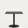 Kave Home Vierkante Bistrotafel Esilda Zwart 90x90x70cm