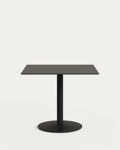Kave Home Vierkante Bistrotafel Esilda Zwart 90x90x70cm