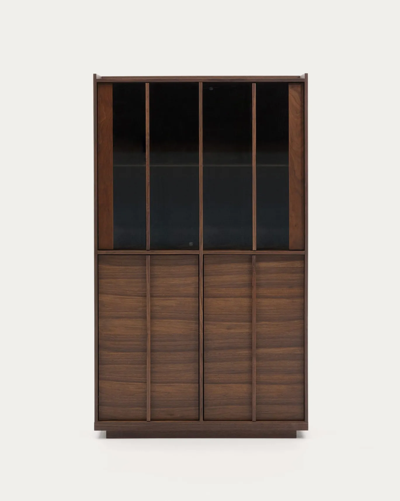 Kave Home Vitrinekast Onix Walnoot 100x170cm