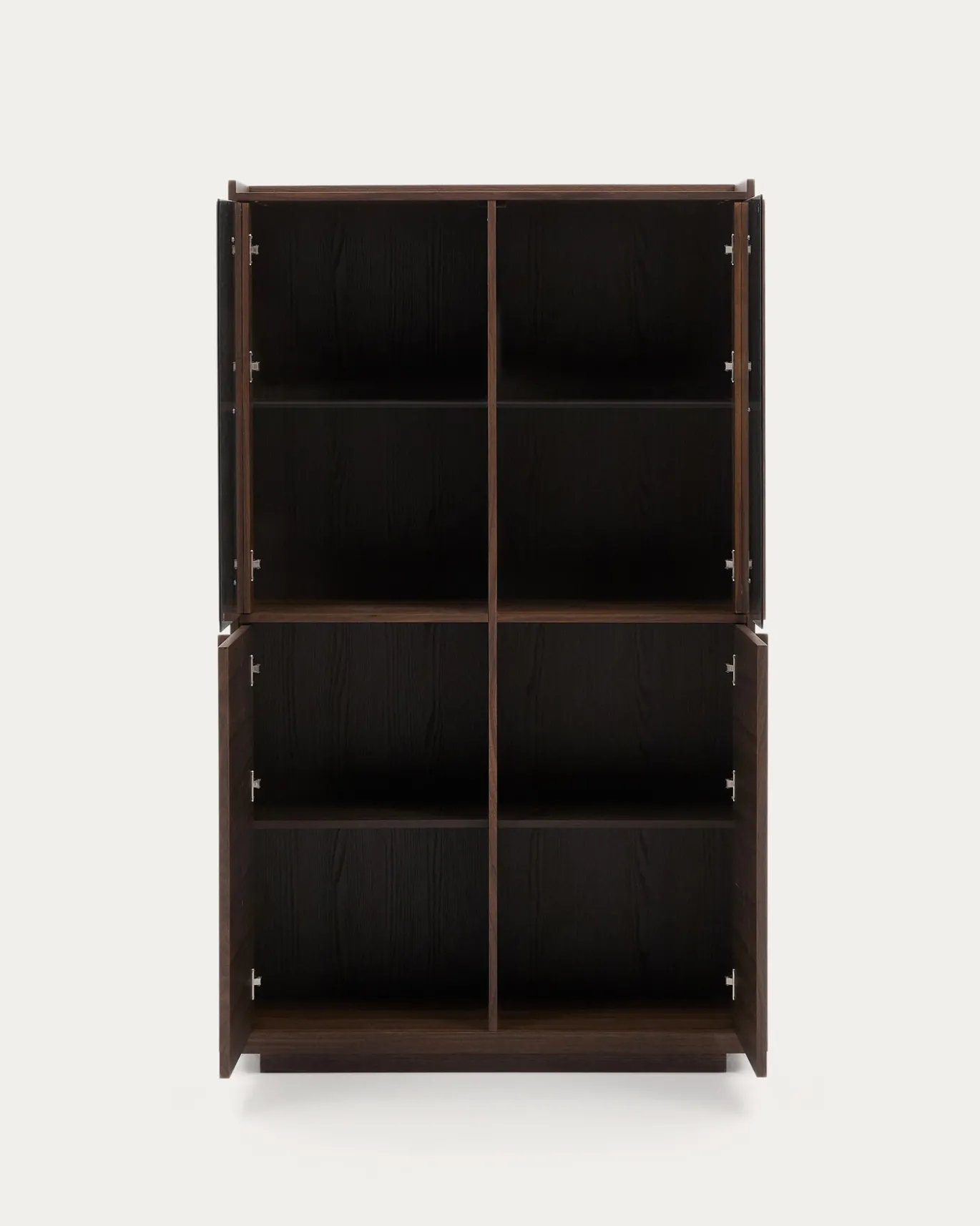 Kave Home Vitrinekast Onix Walnoot 100x170cm