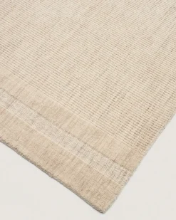 Kave Home Vloerkleed Dalena Beige Wol Gestreept Jacquard 300x200cm