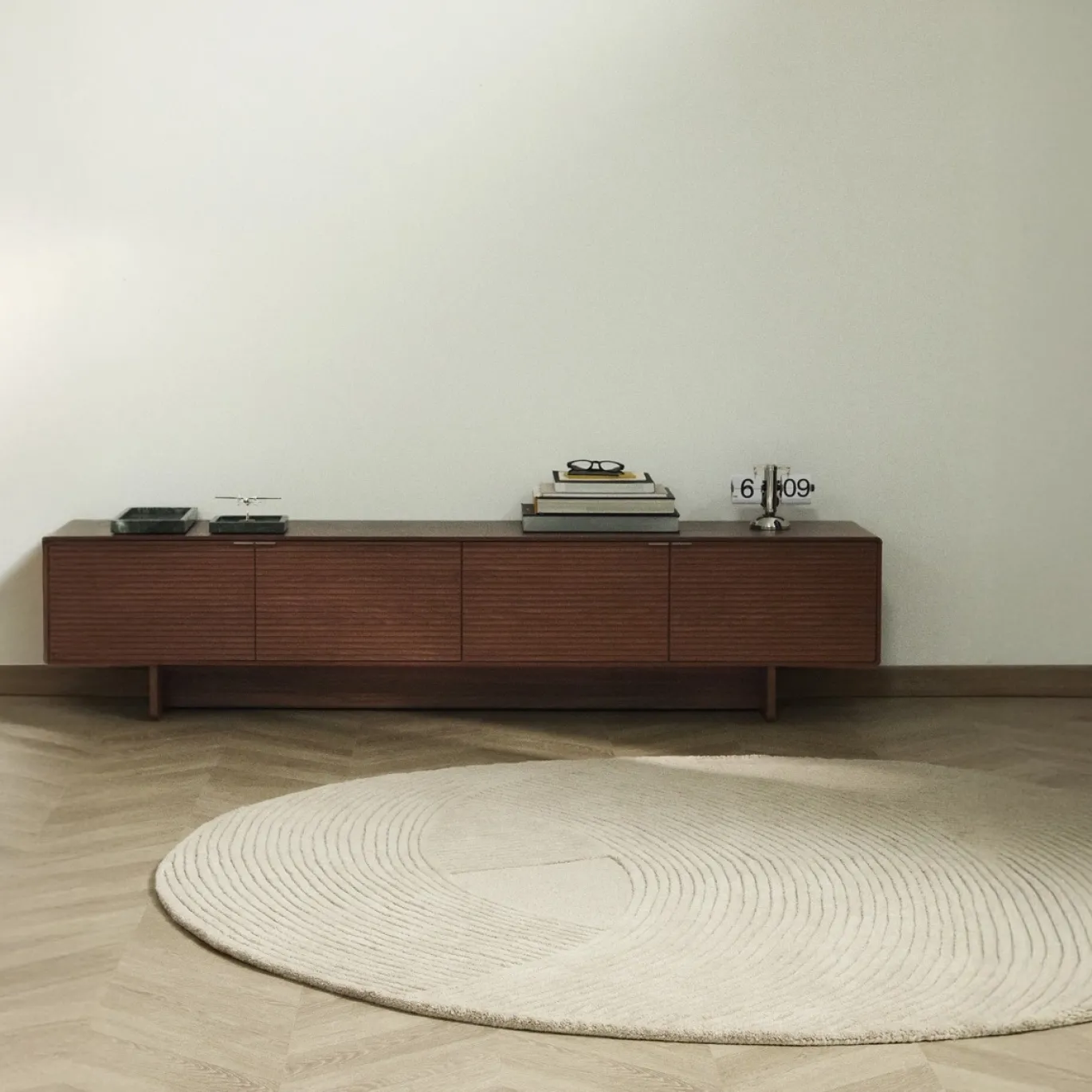 Kave Home Vloerkleed Domm Wol Beige Ø200cm
