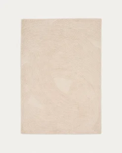 Kave Home Vloerkleed Domm Wol Wit 160x230cm