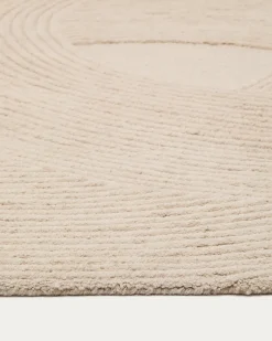 Kave Home Vloerkleed Domm Wol Wit 160x230cm