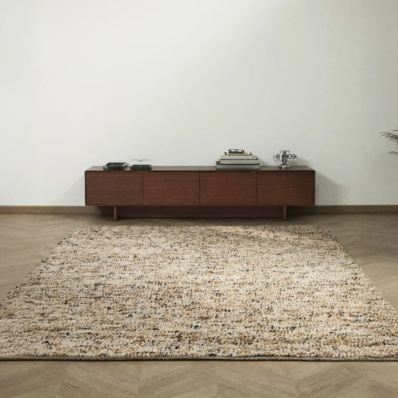 Kave Home Vloerkleed Elanis Wol Veelkleurig Bouclé 200x300cm