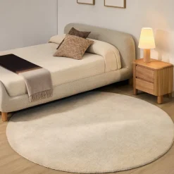 Kave Home Vloerkleed Empuries Wit Rond Ø200cm