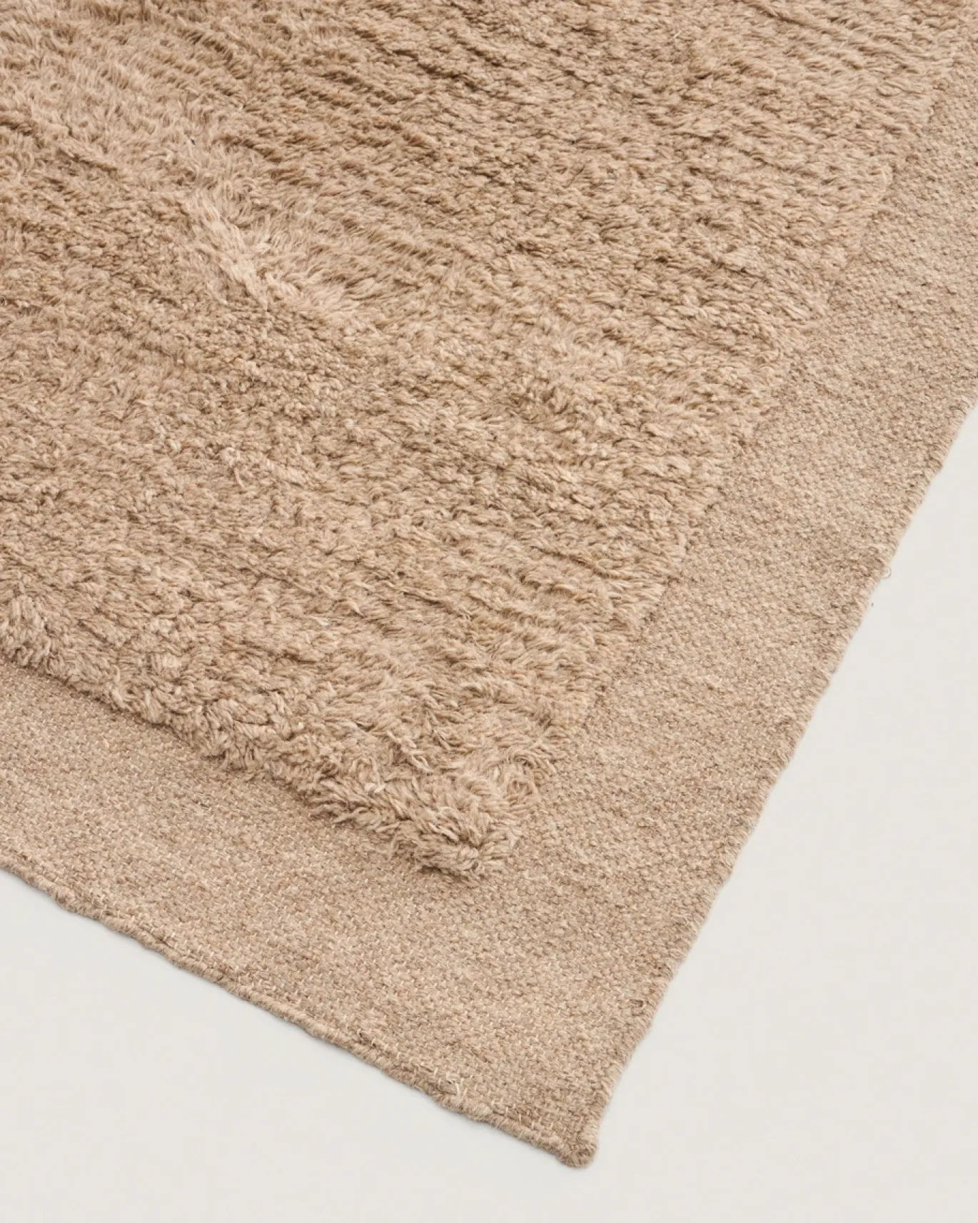 Kave Home Vloerkleed Marely Beige Wol 200x80cm