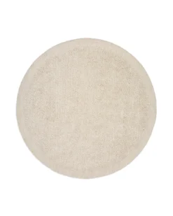 Kave Home Vloerkleed Marely Wol Wit Ø200cm
