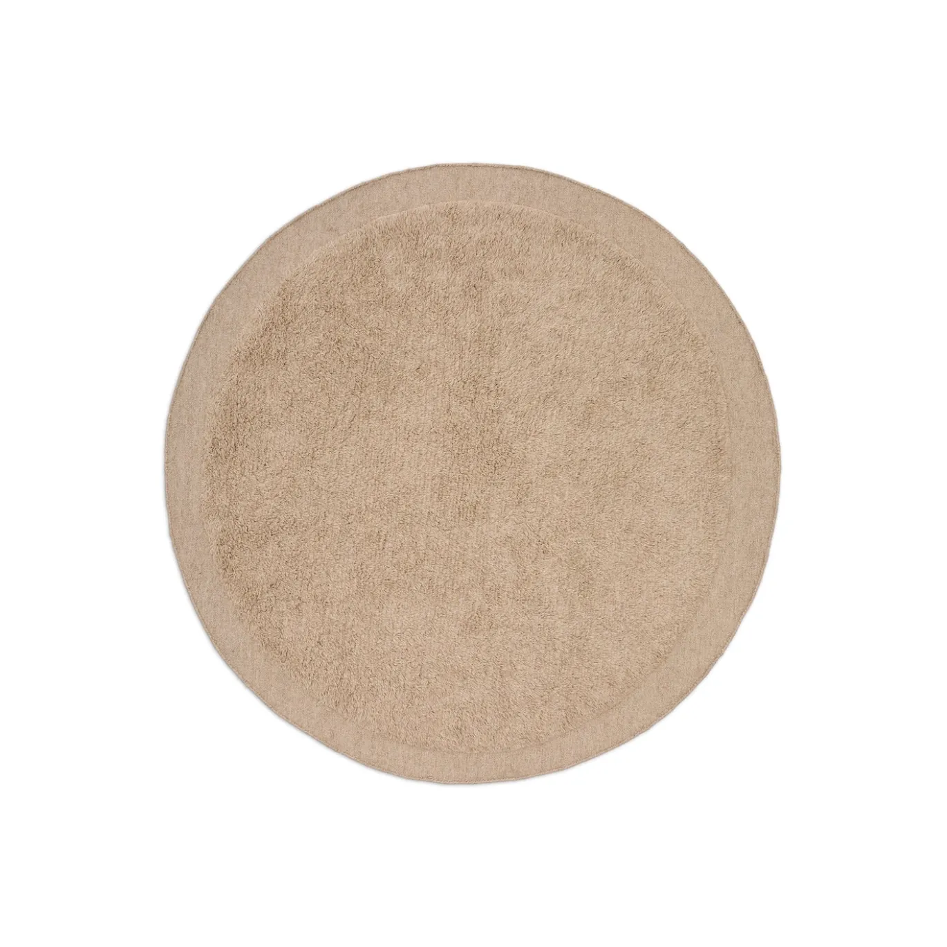Kave Home Vloerkleed Marely Wol Beige Ø200cm