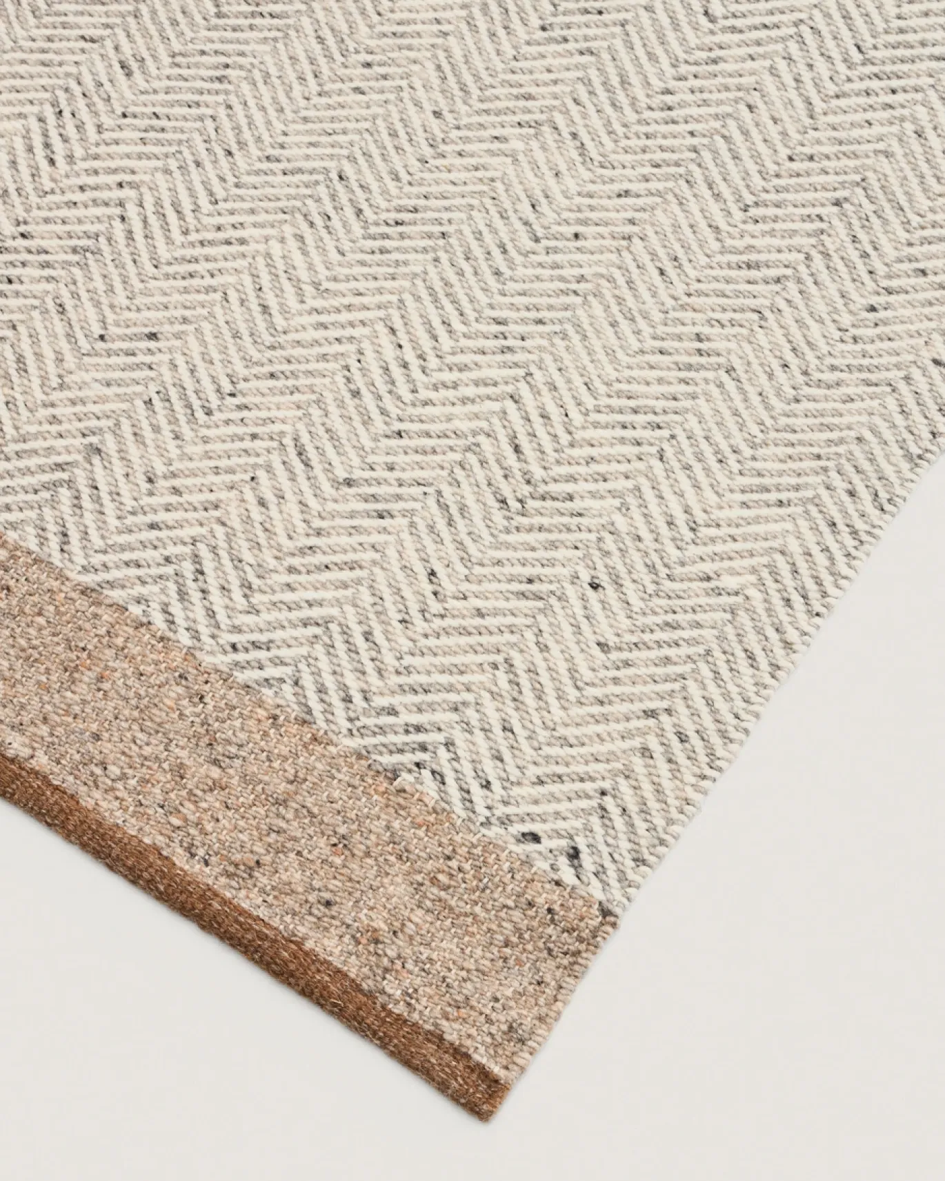 Kave Home Vloerkleed Nifelia Beige Wol Jacquardmotief 200x80cm