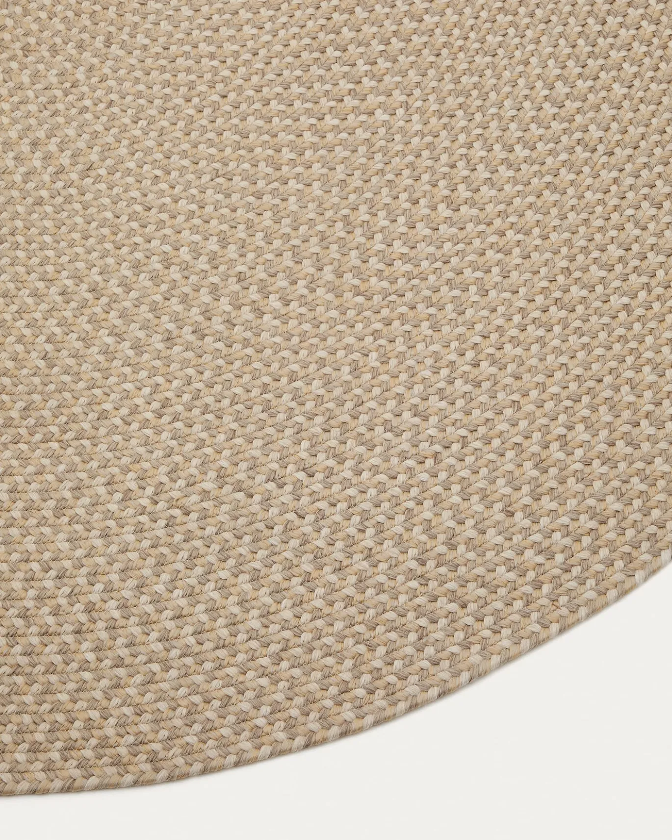 Kave Home Vloerkleed Rodhe Ovaal Beige Pet 160x230cm