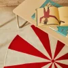 Kave Home Vloerkleed Wirla Katoen Beige/rood Ø100cm
