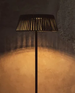 Kave Home Vloerlamp Aldet Outdoor Touw Metaal Groen Ø46cm