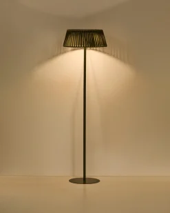 Kave Home Vloerlamp Aldet Outdoor Touw Metaal Groen Ø46cm
