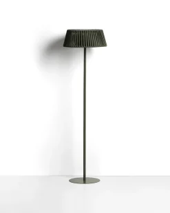 Kave Home Vloerlamp Aldet Outdoor Touw Metaal Groen Ø46cm