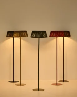 Kave Home Vloerlamp Aldet Outdoor Touw Metaal Terracotta Ø46cm