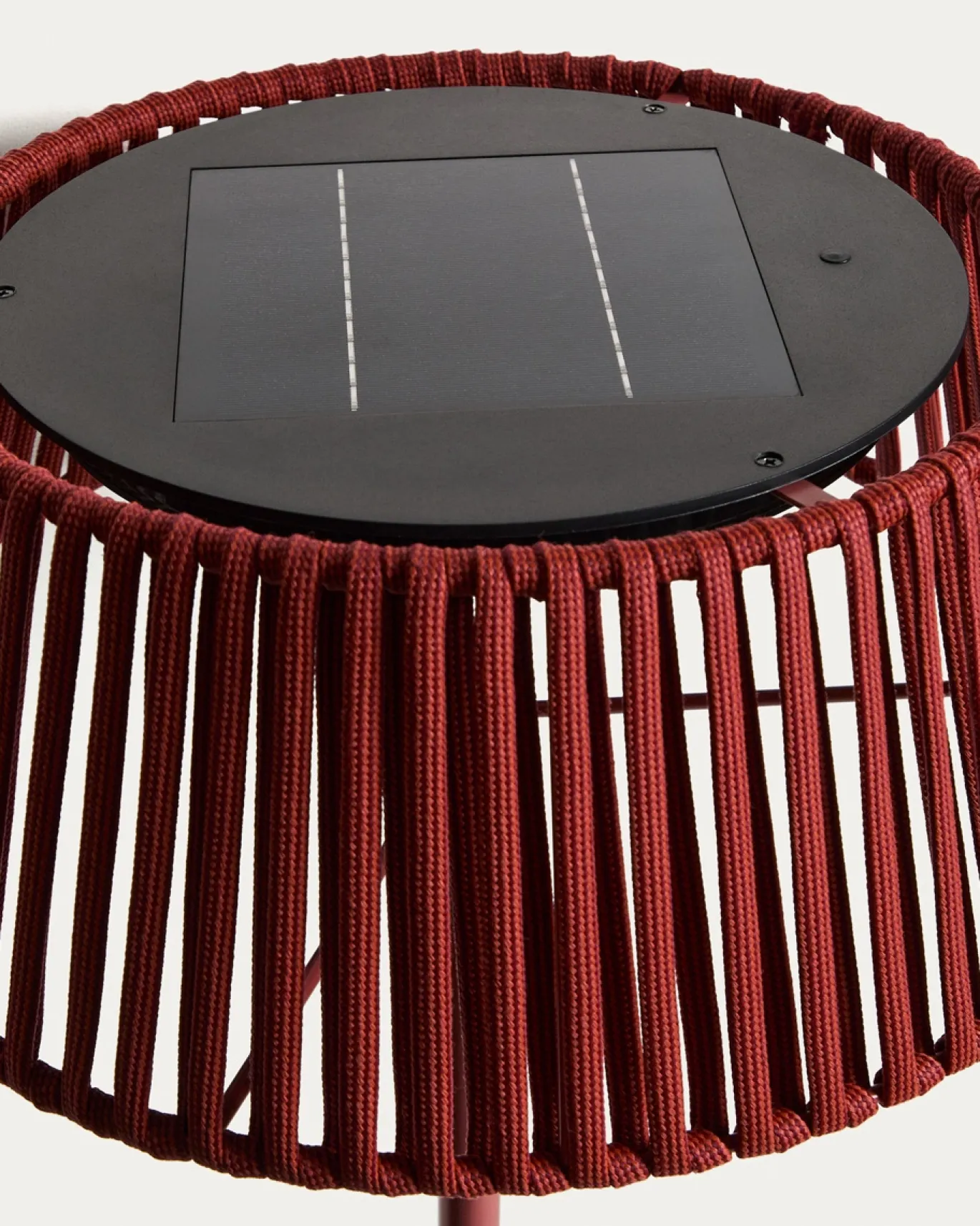 Kave Home Vloerlamp Aldet Outdoor Touw Metaal Terracotta Ø46cm
