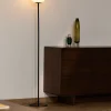 Kave Home Vloerlamp Brisia Metaal Zwart Glas Ø20cm