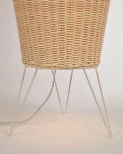 Kave Home Vloerlamp Kamaria Groot Rotan Natuurlijke Finish