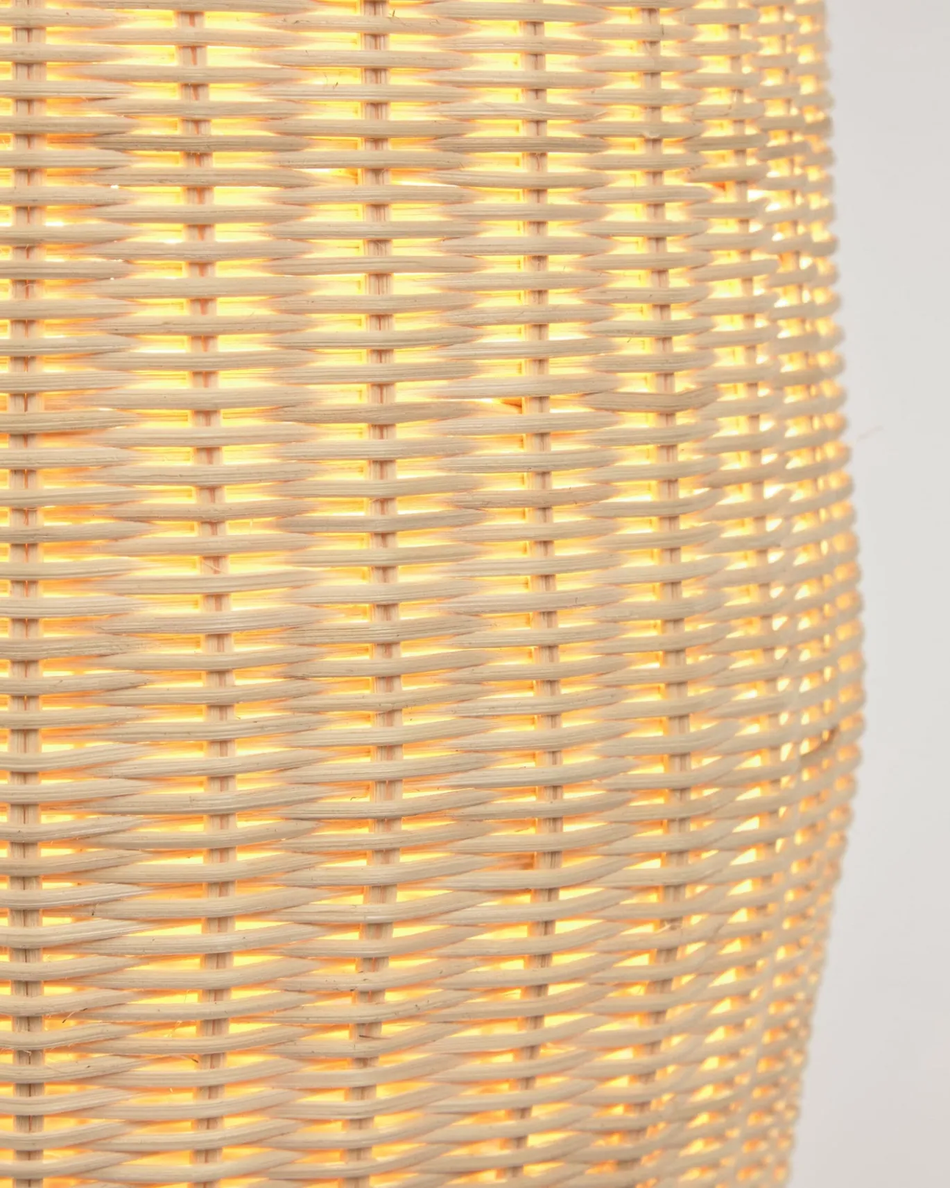 Kave Home Vloerlamp Kamaria Groot Rotan Natuurlijke Finish