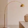 Kave Home Vloerlamp Madali Metaal Messing