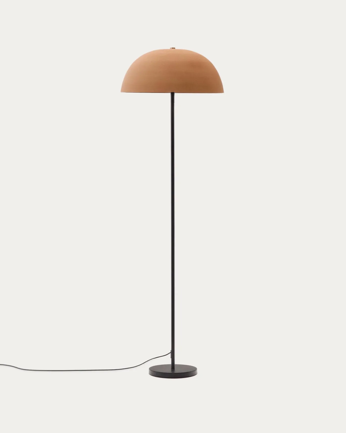 Kave Home Vloerlamp Nibla Metaal Zwart Terracotta