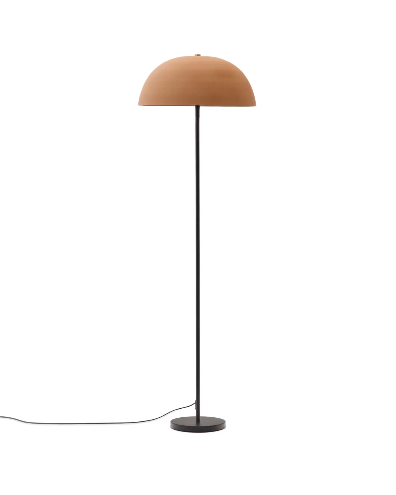 Kave Home Vloerlamp Nibla Metaal Zwart Terracotta
