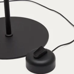 Kave Home Vloerlamp Orey Zwart met Verplaatsbare Spot
