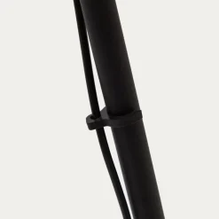 Kave Home Vloerlamp Orey Zwart met Verplaatsbare Spot