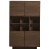 Kave Home Wandkast Norlen met 4 Deuren Walnootfineer 100x163cm