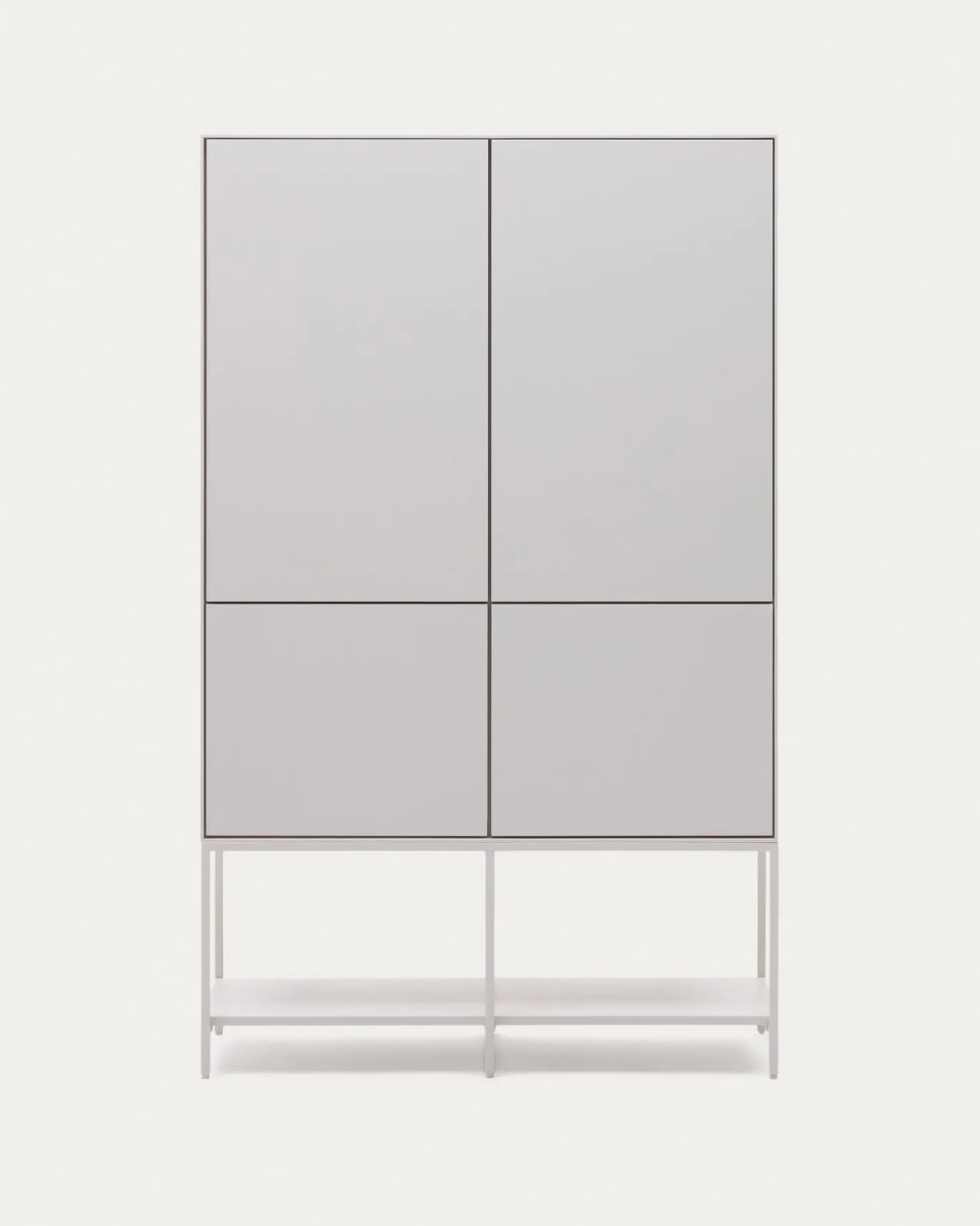 Kave Home Wandkast Vedrana 4 Deuren Wit 97,5x160cm