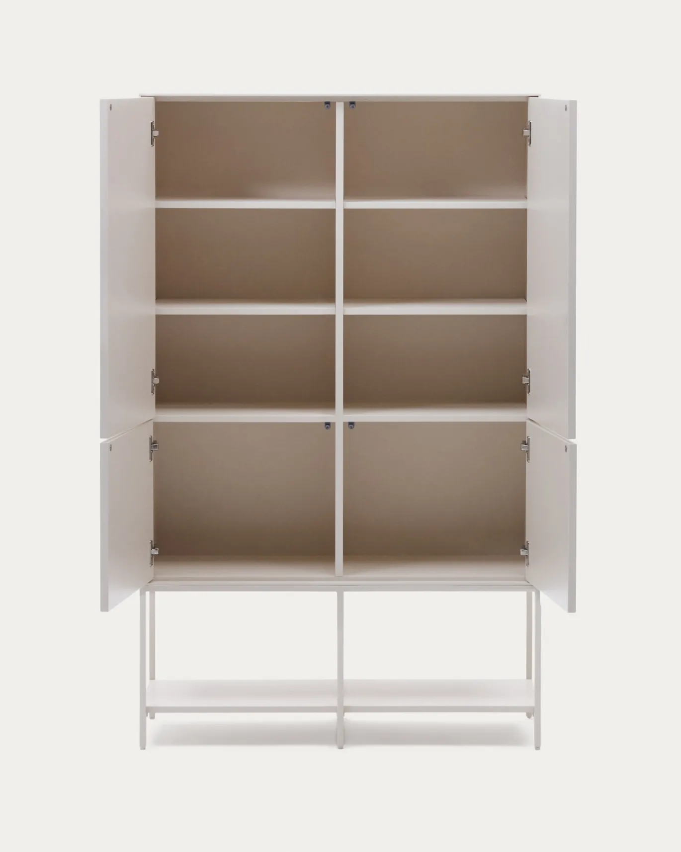 Kave Home Wandkast Vedrana 4 Deuren Wit 97,5x160cm