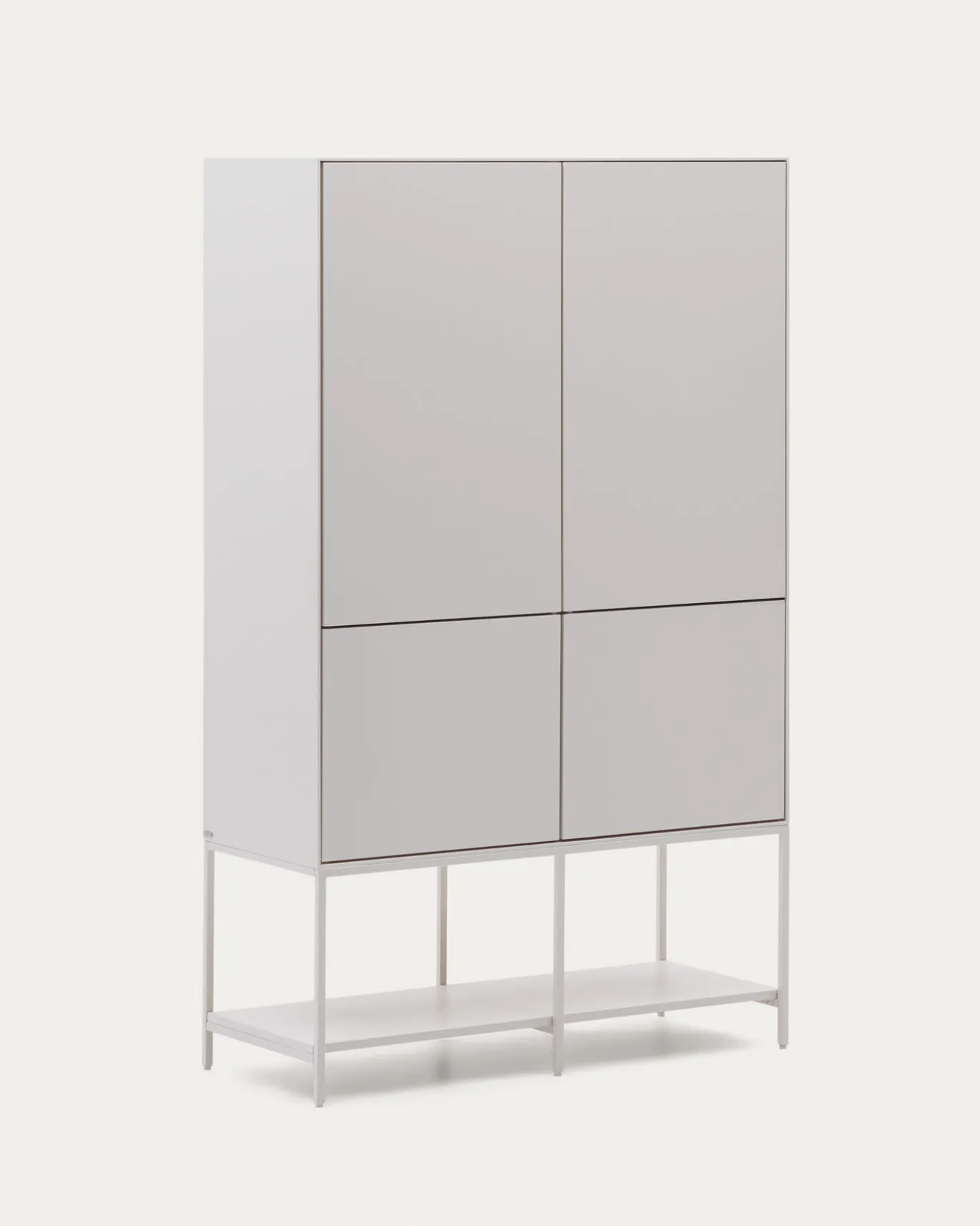 Kave Home Wandkast Vedrana 4 Deuren Wit 97,5x160cm