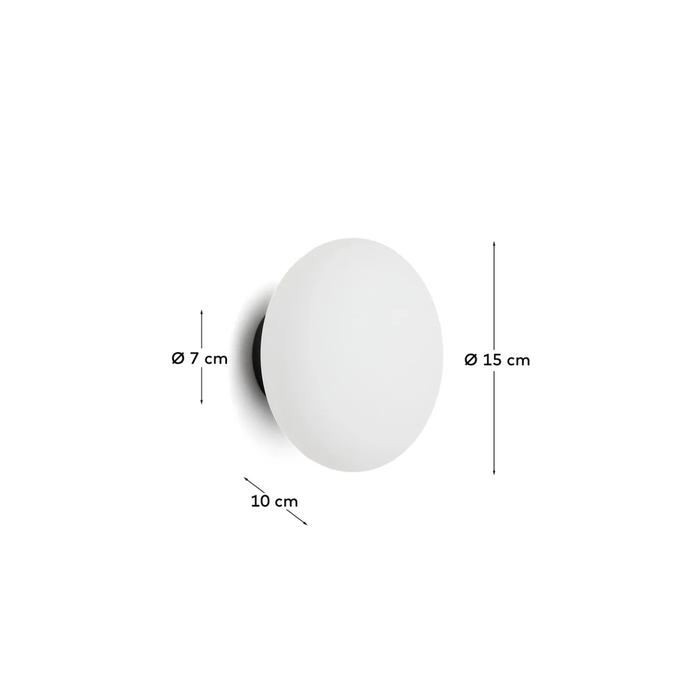 Kave Home Wandlamp Bamila Glas Ø15cm