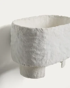 Kave Home Wandlamp Bedala Papier-maché Wit
