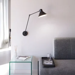 Kave Home Wandlamp Dione Zwart