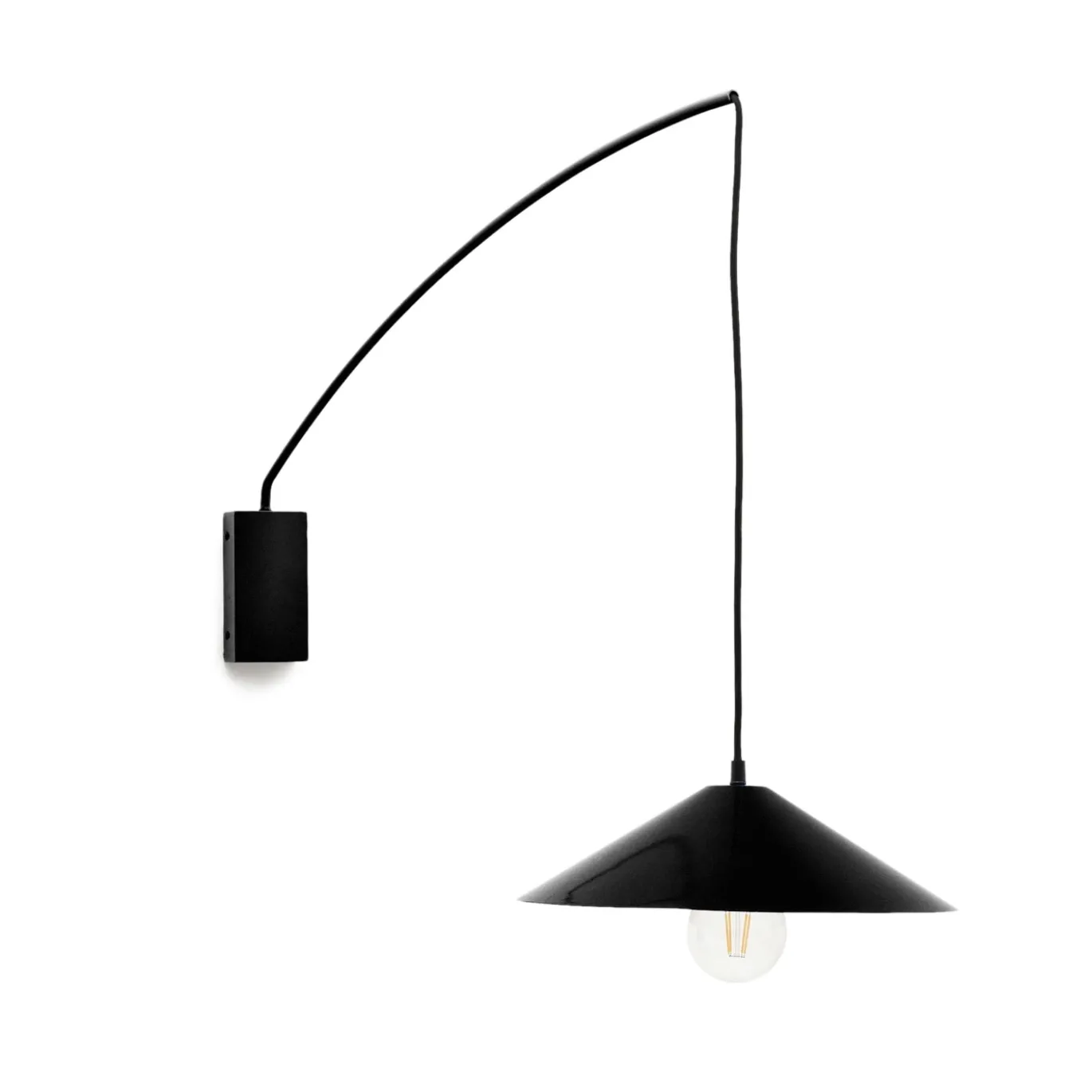 Kave Home Wandlamp Kally Zwart