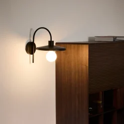 Kave Home Wandlamp Nuvira Gesatineerd Zwart Metaal