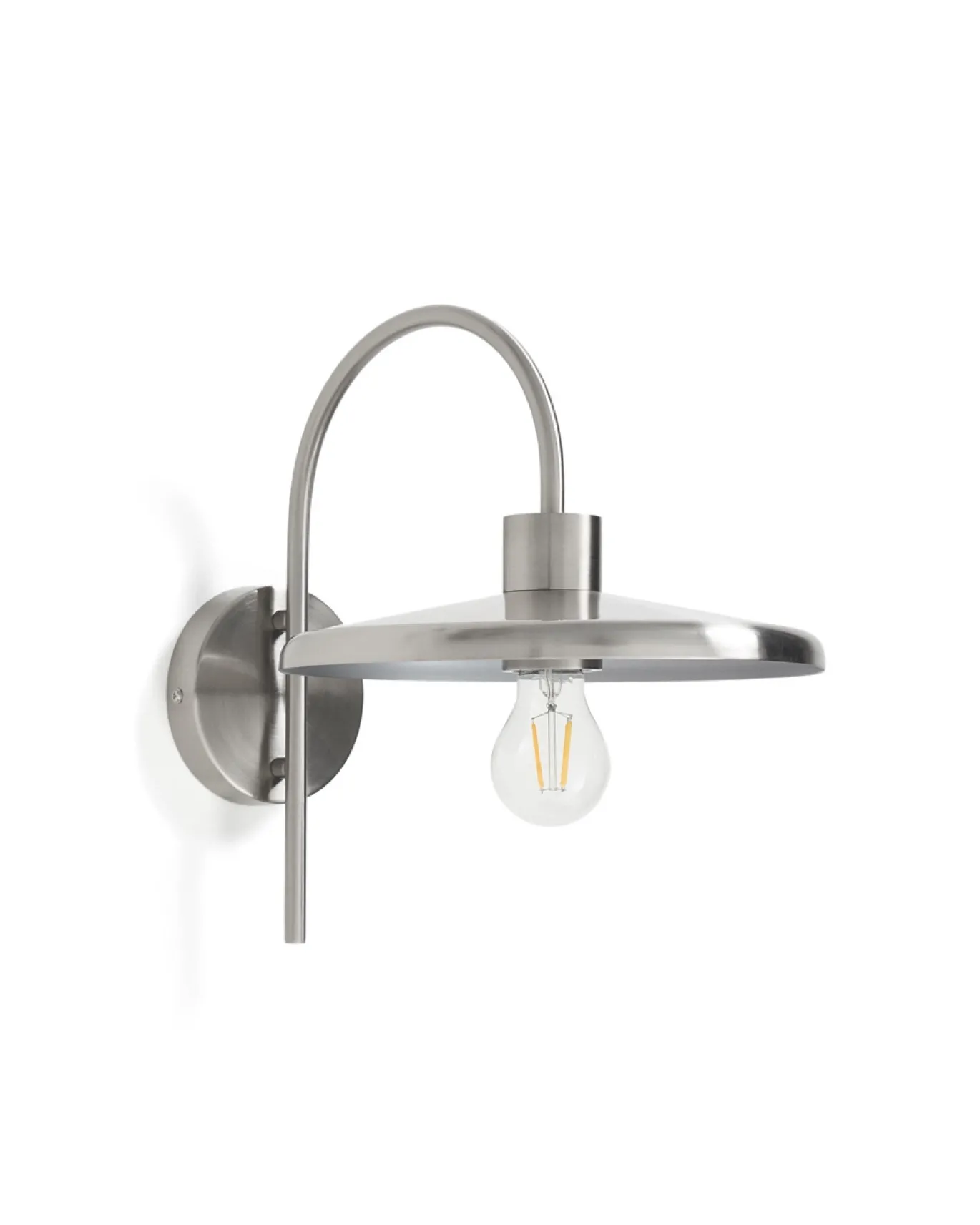 Kave Home Wandlamp Nuvira Zilver Geborsteld Metaal