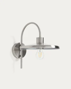 Kave Home Wandlamp Nuvira Zilver Geborsteld Metaal