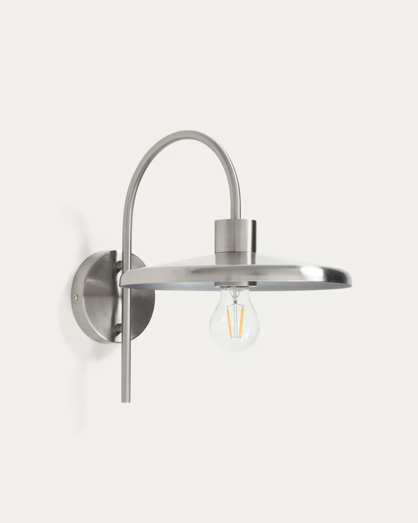 Kave Home Wandlamp Nuvira Zilver Geborsteld Metaal