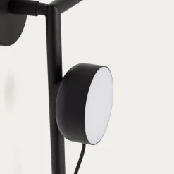 Kave Home Wandlamp Orey Zwart met Verplaatsbare Spot