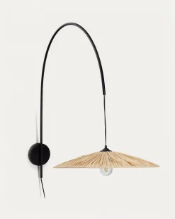 Kave Home Wandlamp Rosella Naturel Raffia