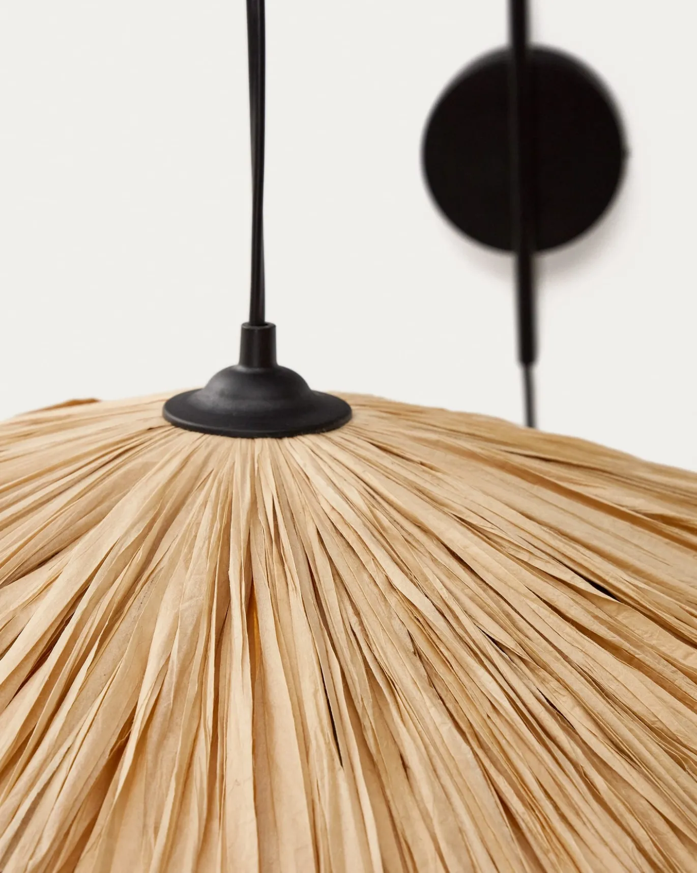 Kave Home Wandlamp Rosella Naturel Raffia