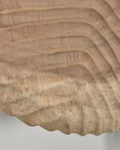 Kave Home Wandpaneel Melya Massief Houten Mungur Ø48cm