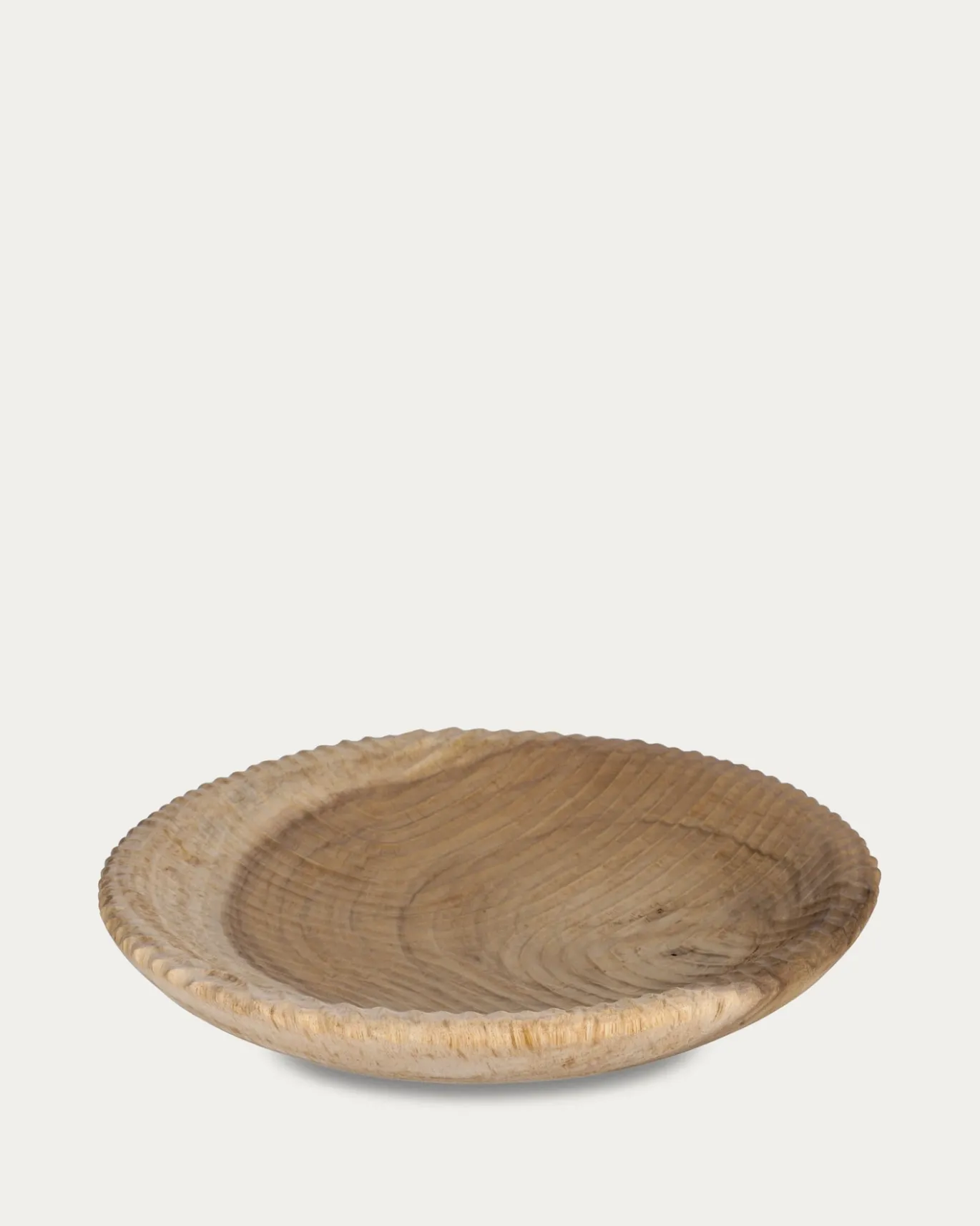 Kave Home Wandpaneel Melya Massief Houten Mungur Ø48cm