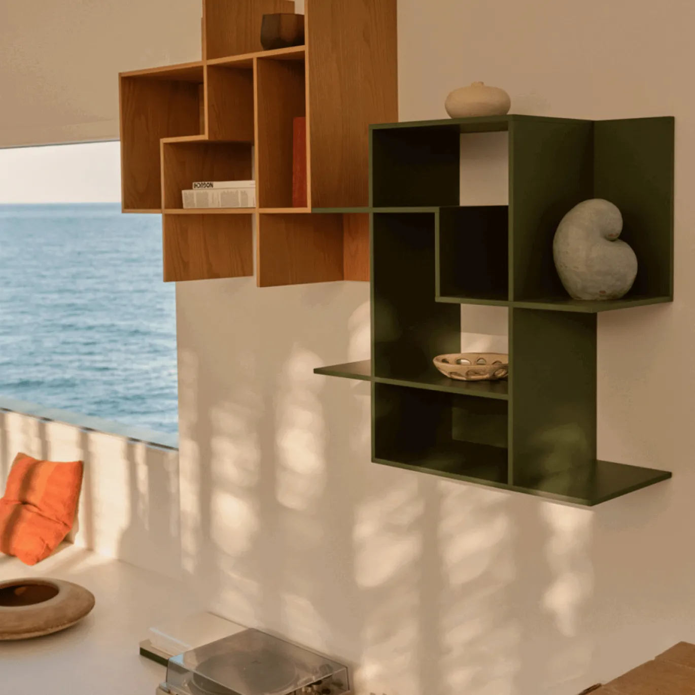 Kave Home Wandrek Ina Modulair Eiken Groen 80cm