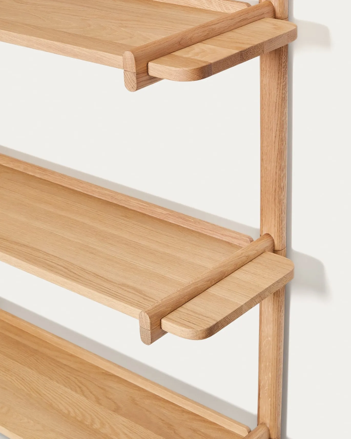 Kave Home Wandrek Modulair Sitra 6 Planken Eikenhout 90cm