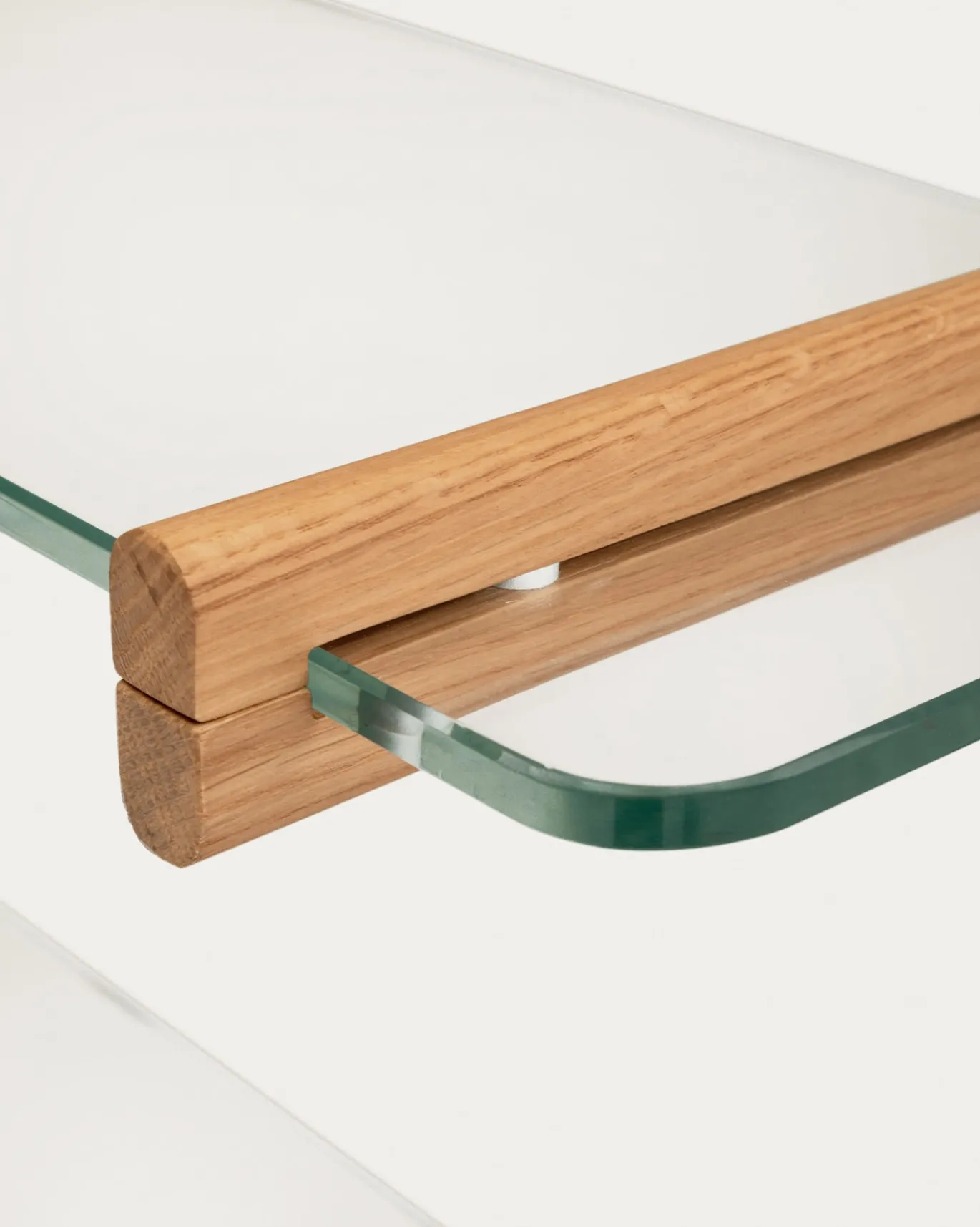 Kave Home Wandrek Sitra Modulair 1-glazen Plank Eikenhout 90cm