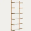 Kave Home Wandrek Sitra Modulair 6-glazen Planken Eikenhout 90cm